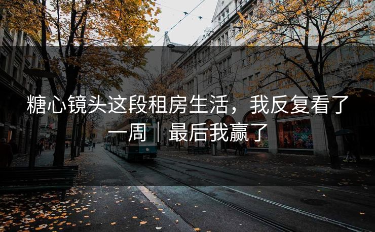 糖心镜头这段租房生活，我反复看了一周｜最后我赢了